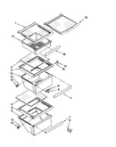 Refrigerator shelf parts
