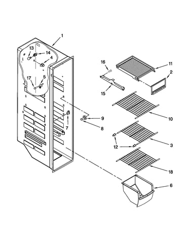 Freezer liner parts