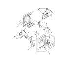 Whirlpool ED5CHQXVT03 dispenser front parts diagram