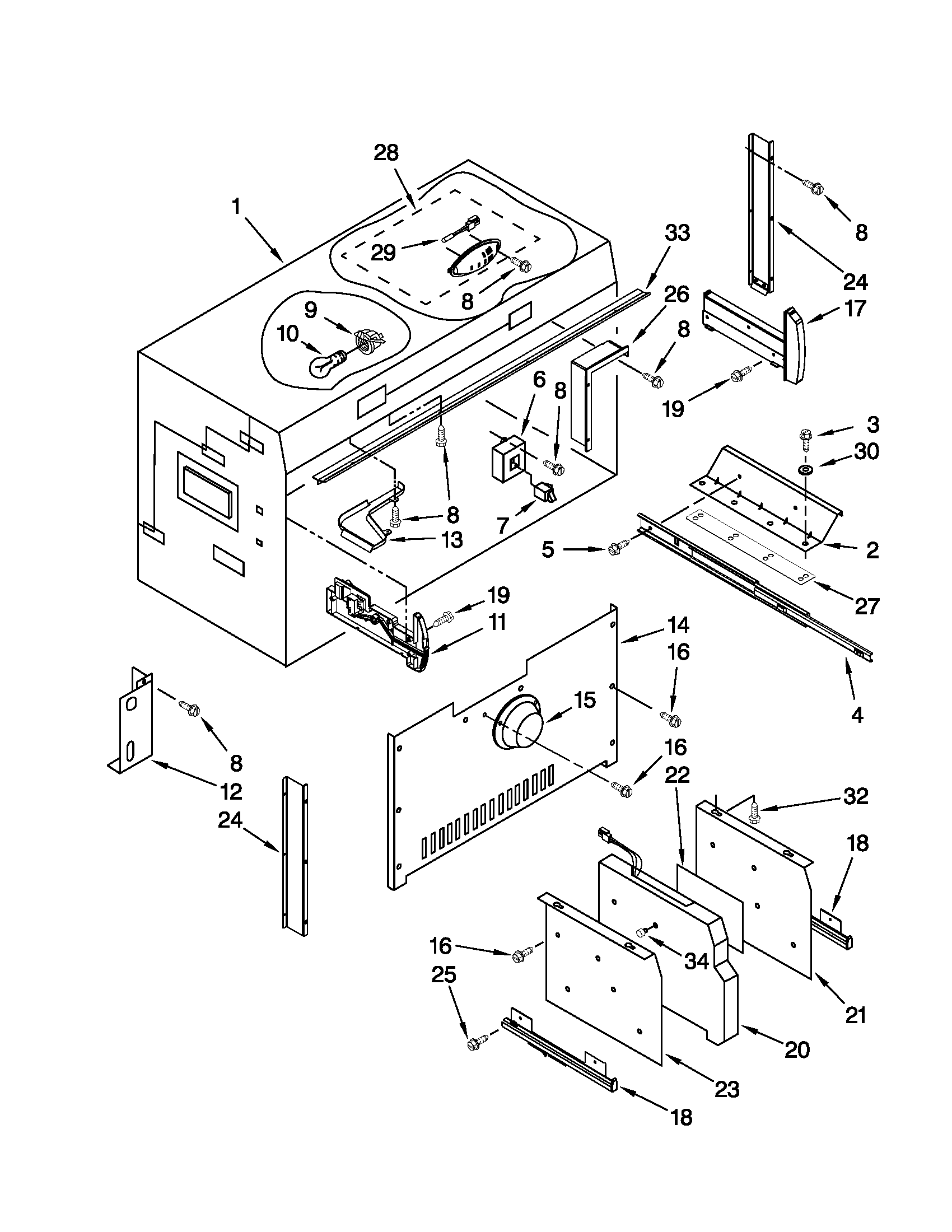 Freezer liner parts