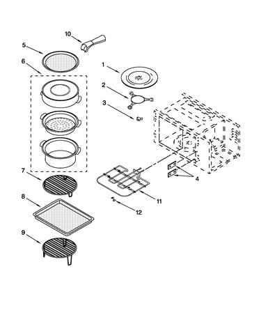 Internal microwave parts