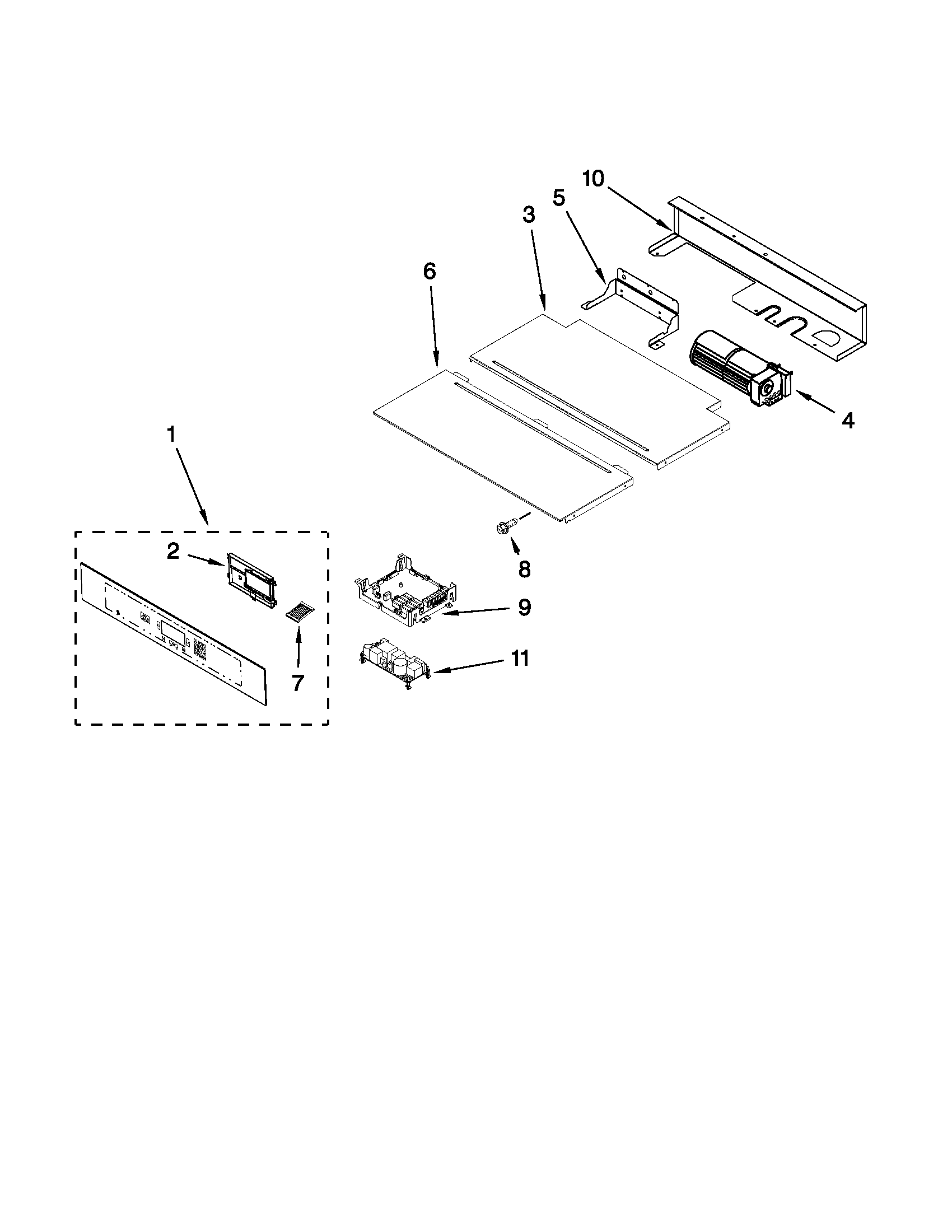 Control panel parts
