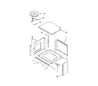 Jenn-Air JMW2330WB00 top support and turntable parts diagram