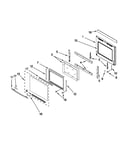Oven door parts
