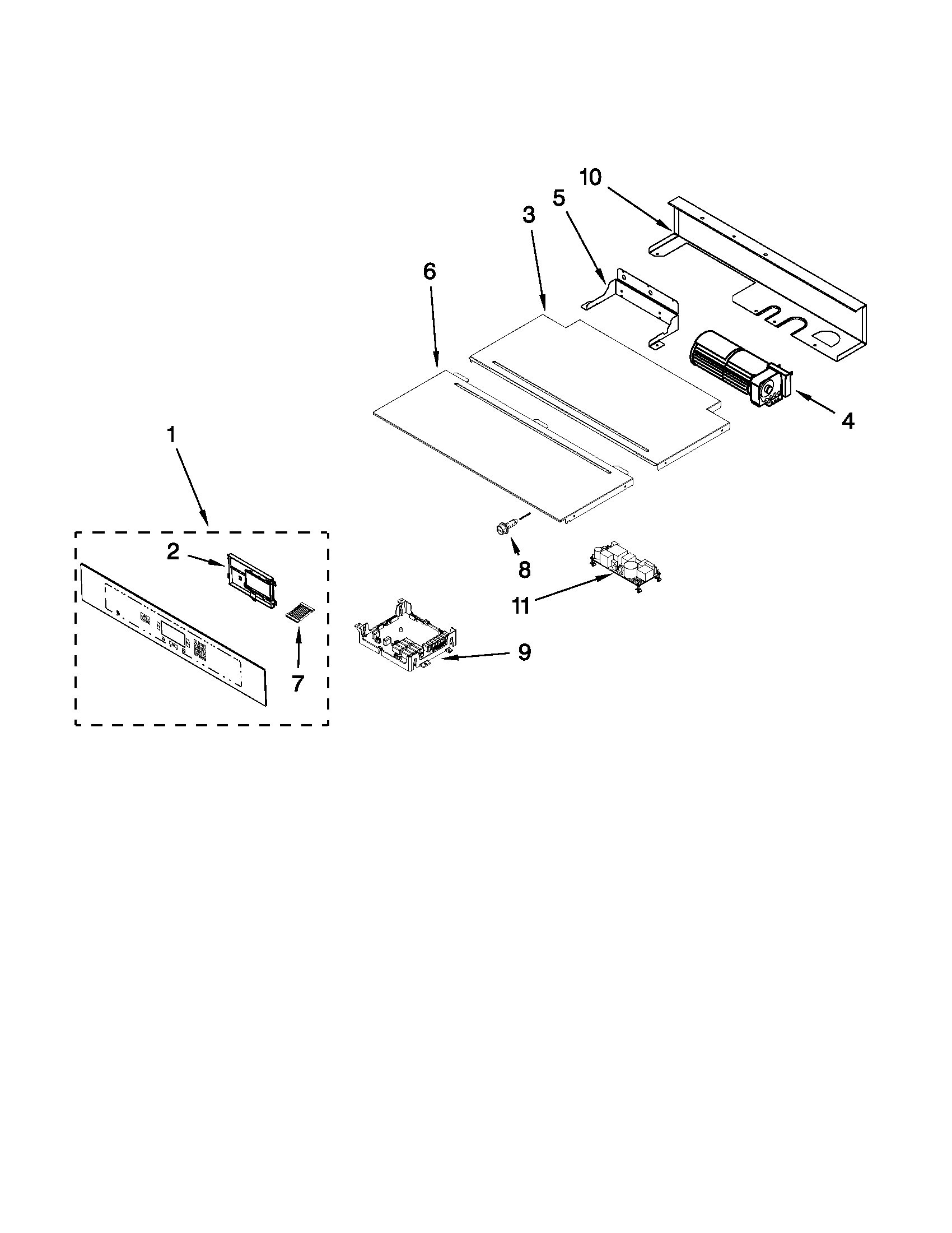 Control panel parts