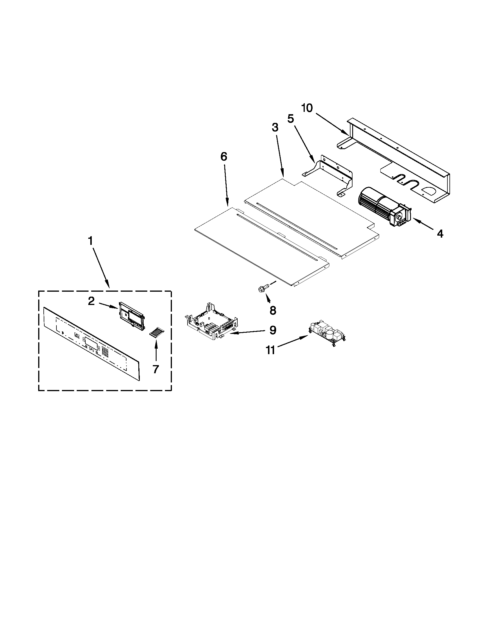 Control panel parts