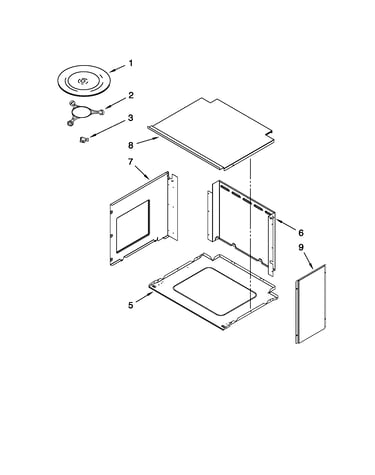 Top support and turntable parts