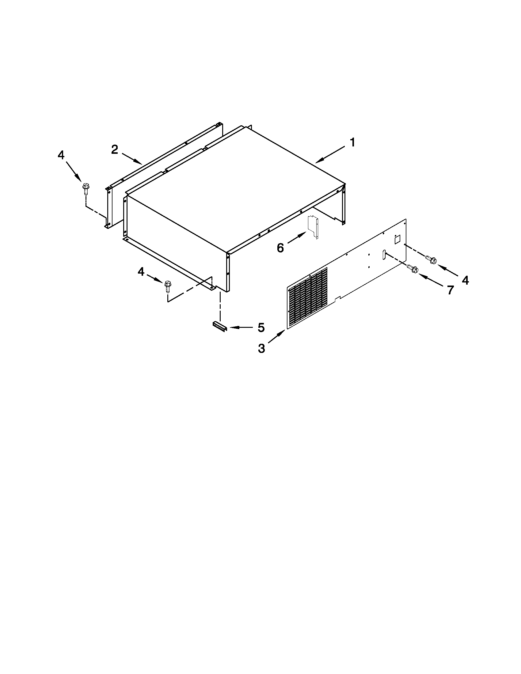 Top grille and unit cover parts