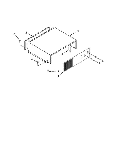 Top grille and unit cover parts