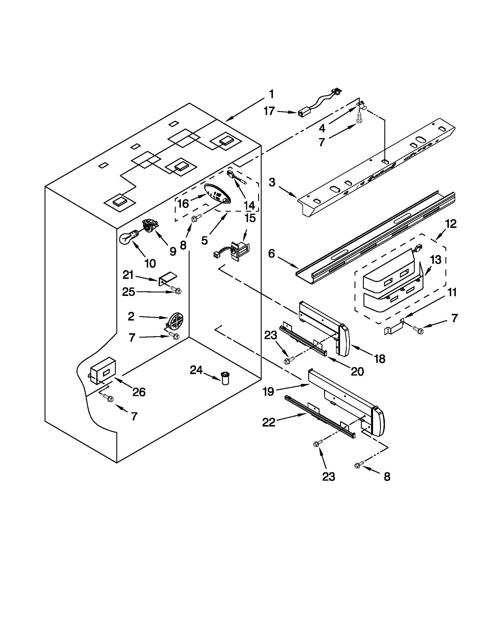 REFRIGERATOR LINER PARTS