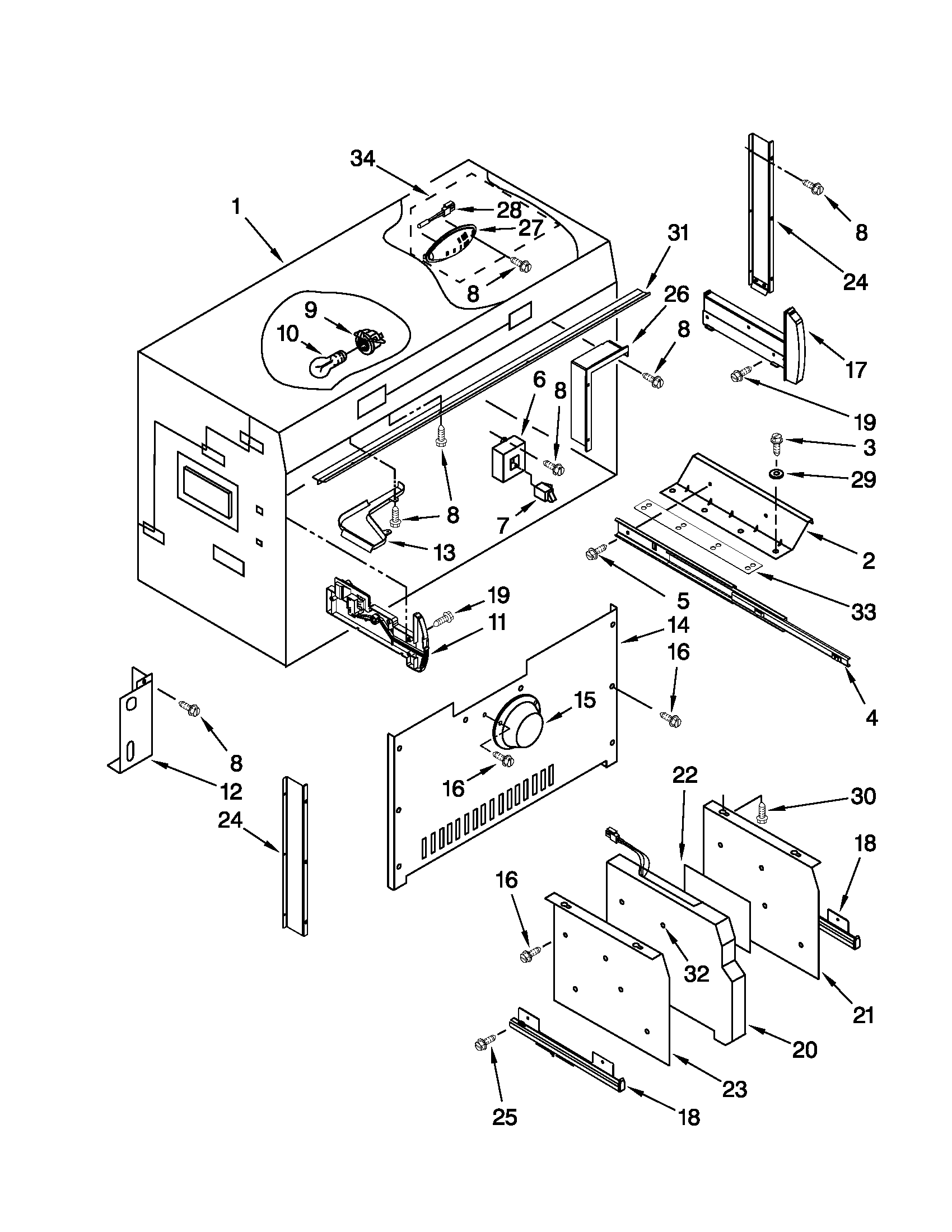 Freezer liner parts