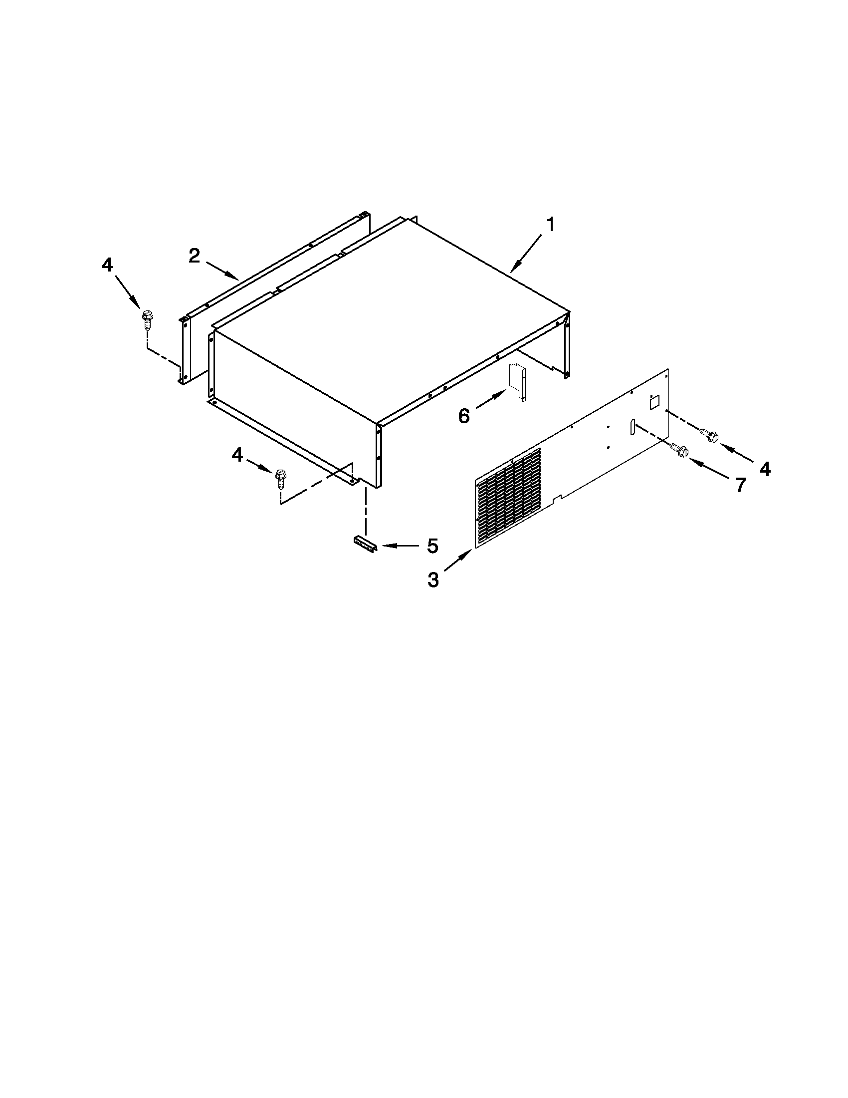 Top grille and unit cover parts