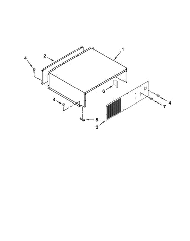 Top grille and unit cover parts