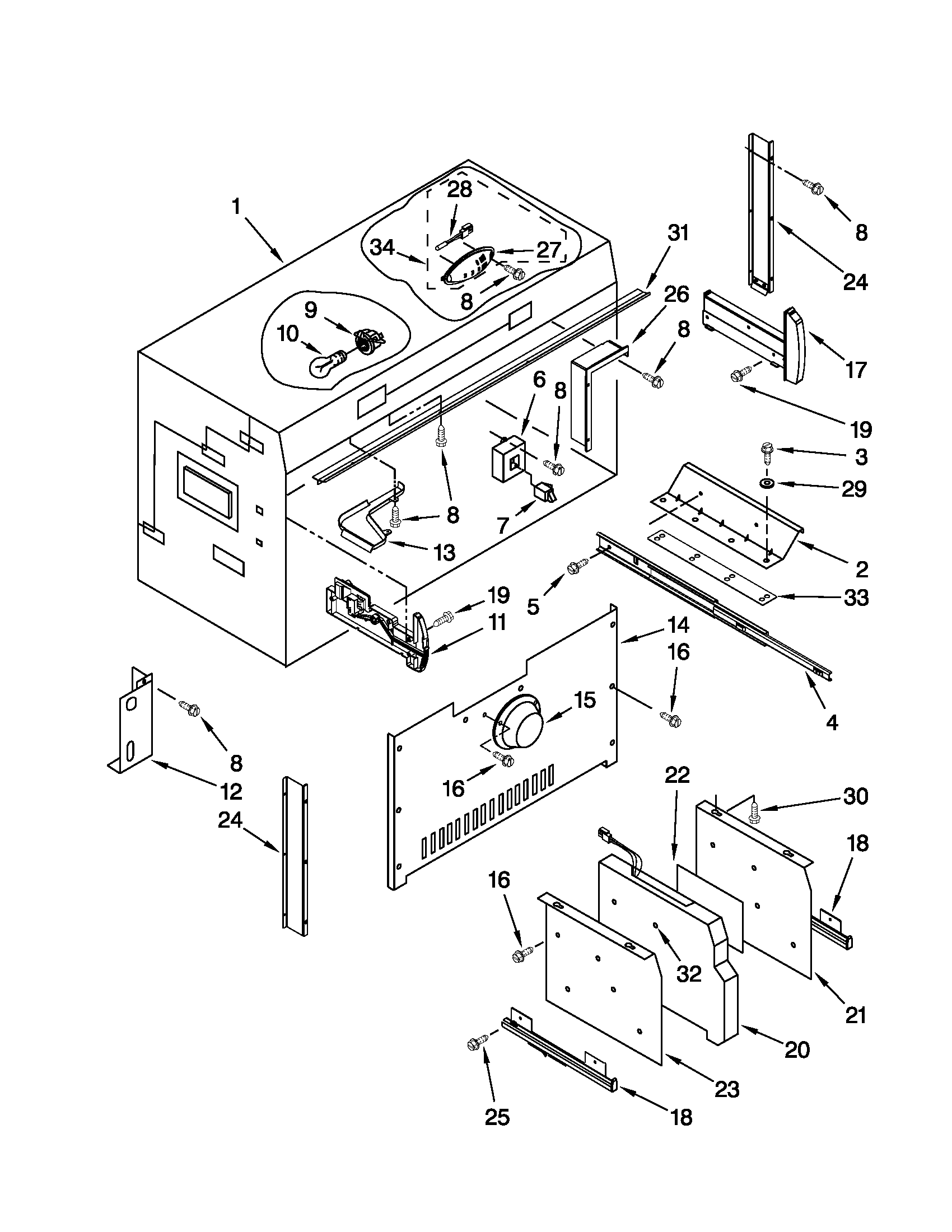 Freezer liner parts