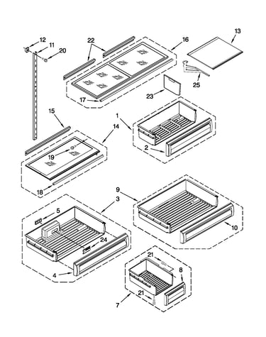 Shelf parts