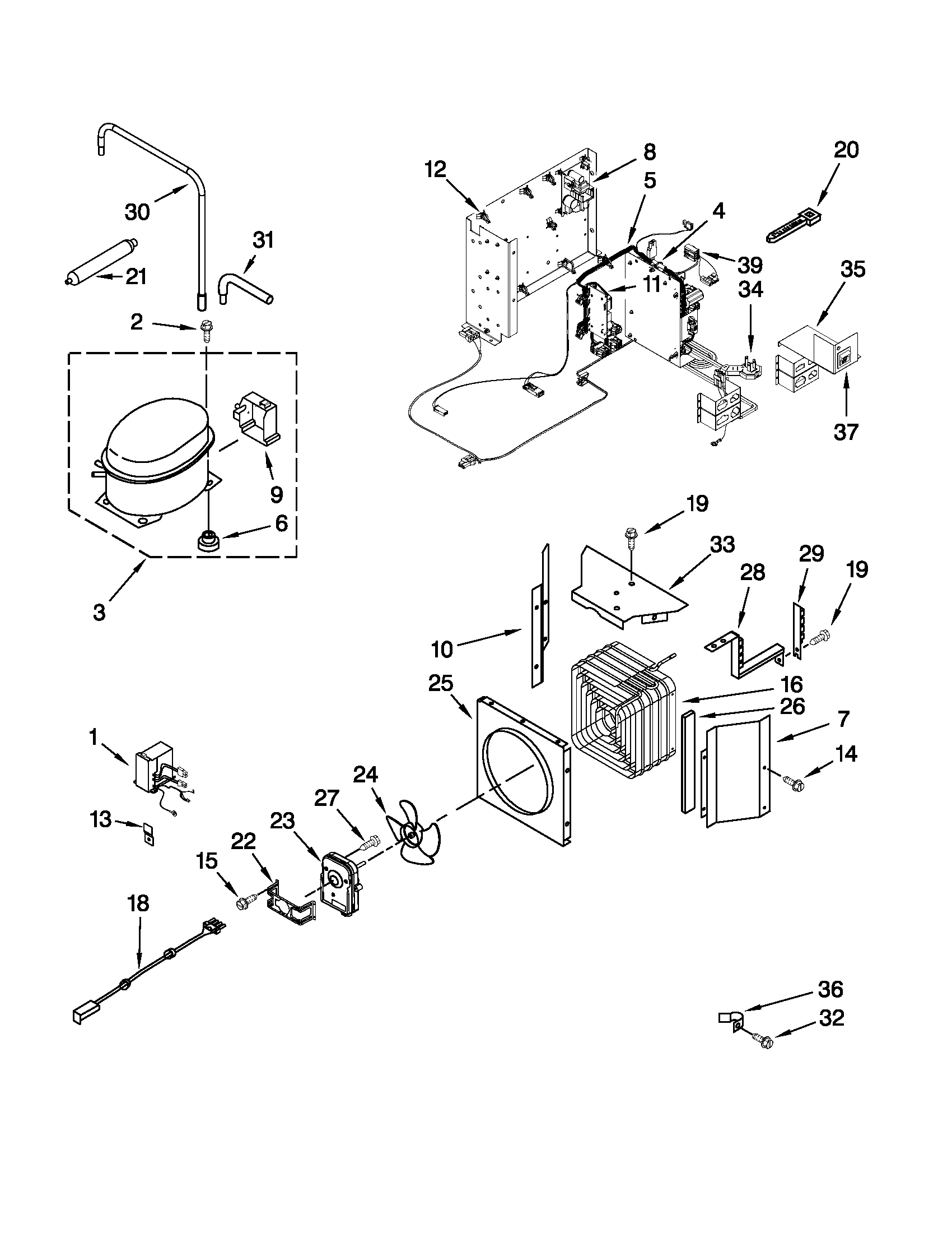 Upper unit parts