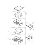 Refrigerator shelf parts