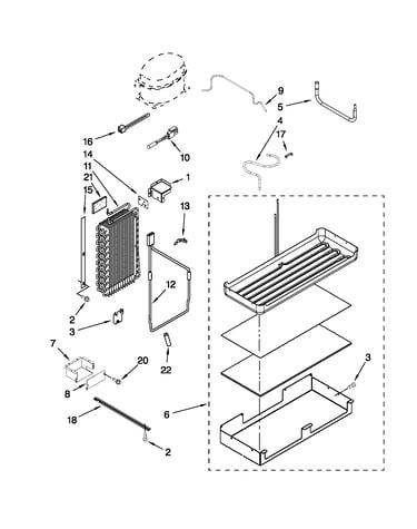 Lower unit and tube parts