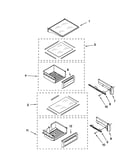 Refrigerator shelf parts