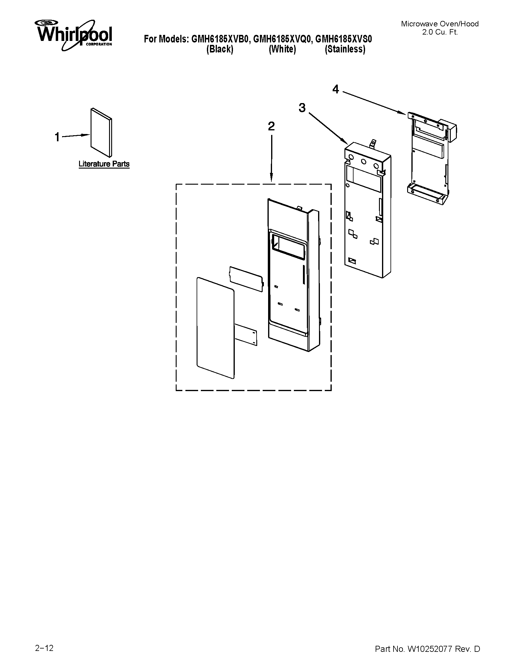 Control panel parts