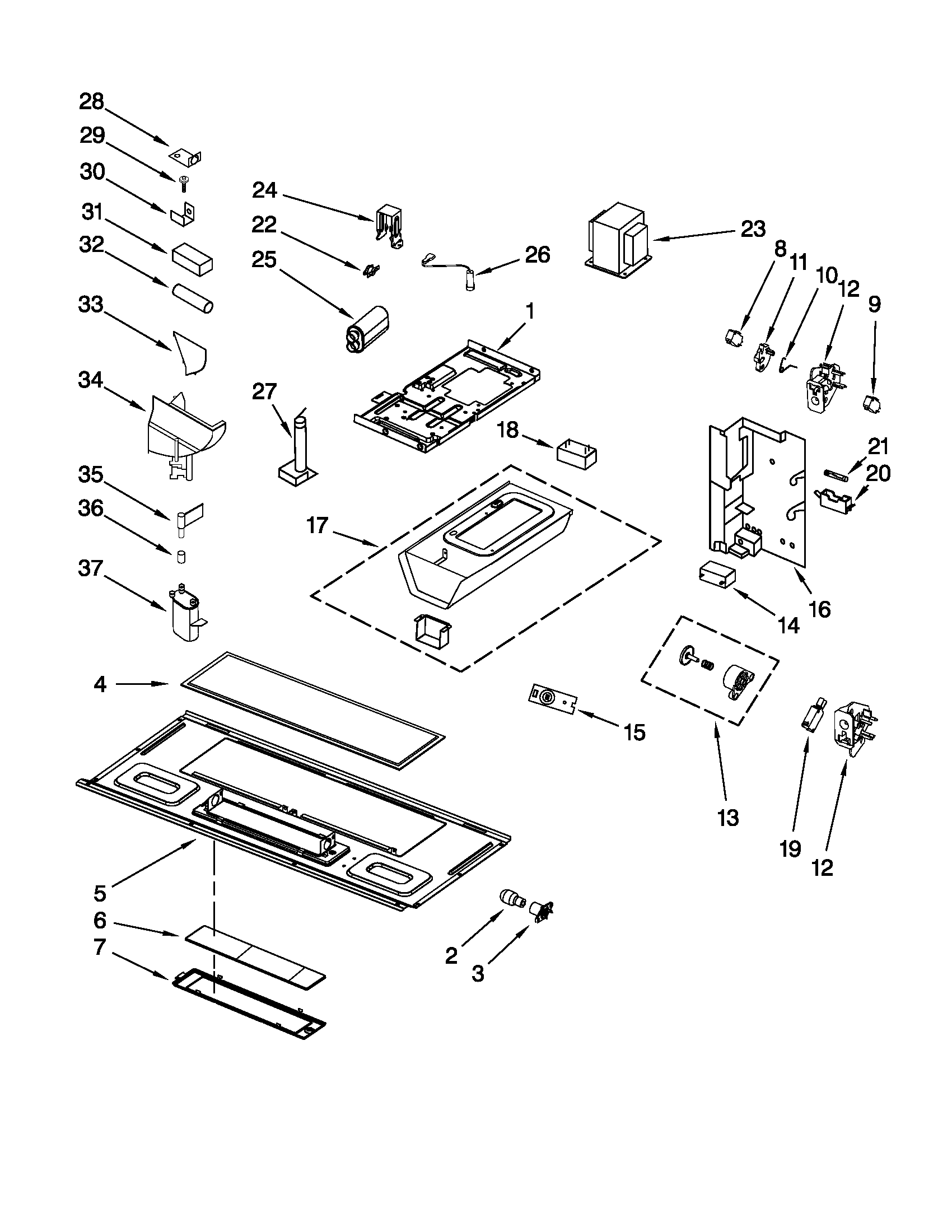 Interior and ventilation parts
