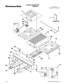 Cooktop, burner and grate parts