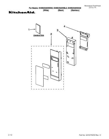 Control panel parts