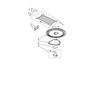 KitchenAid KHMS2040WWH0 turntable parts diagram