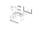KitchenAid KHMS2040WBL0 cabinet and installation parts diagram