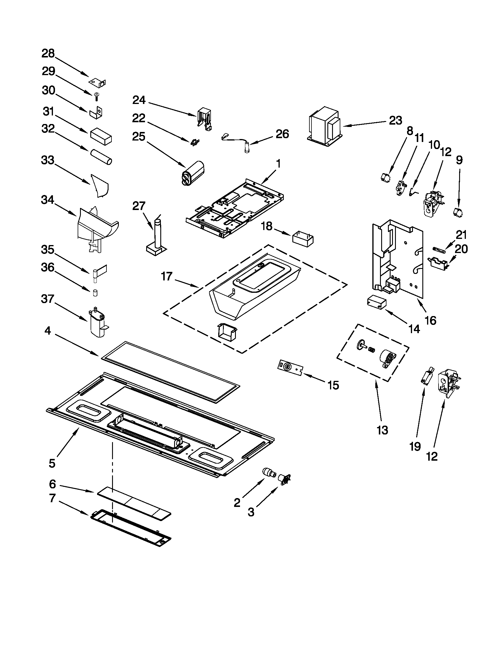 Interior and ventilation parts