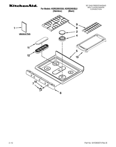 Cooktop parts
