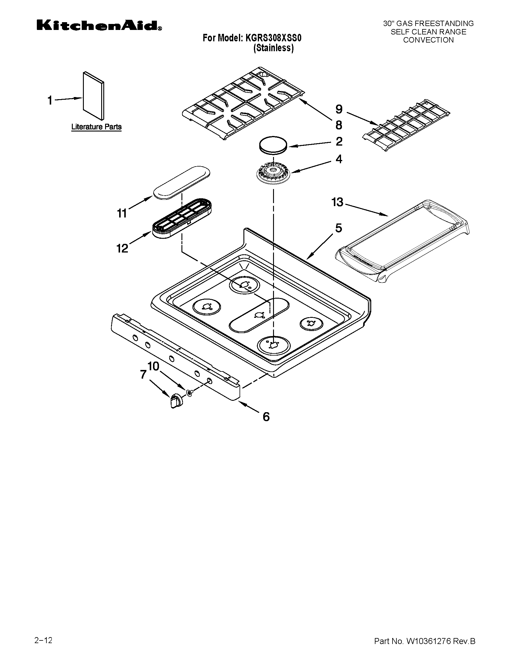 Cooktop parts