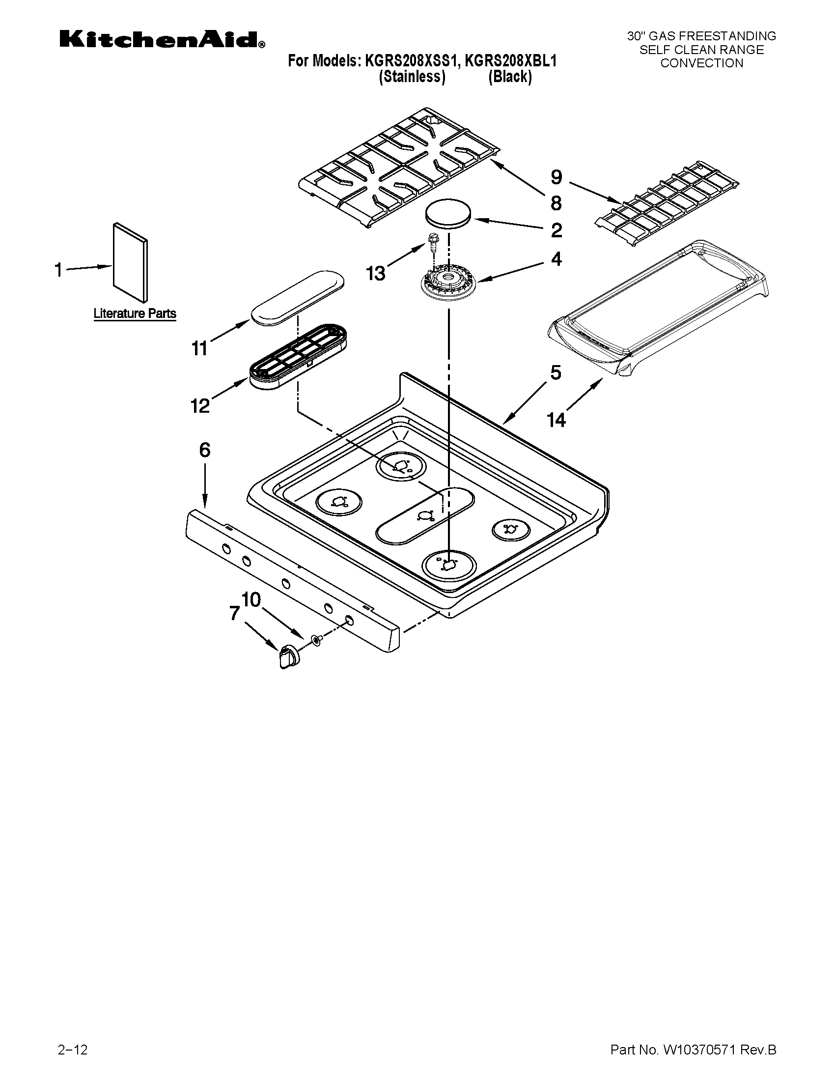 Cooktop parts
