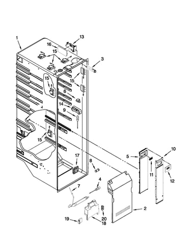 Refrigerator liner parts