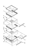 Refrigerator shelf parts