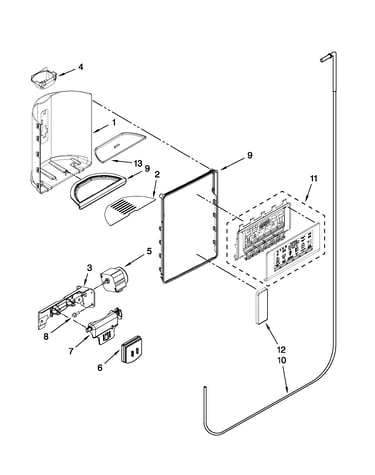 Dispenser front parts
