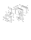 Oven door parts