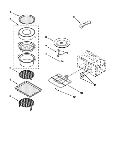 Internal microwave parts