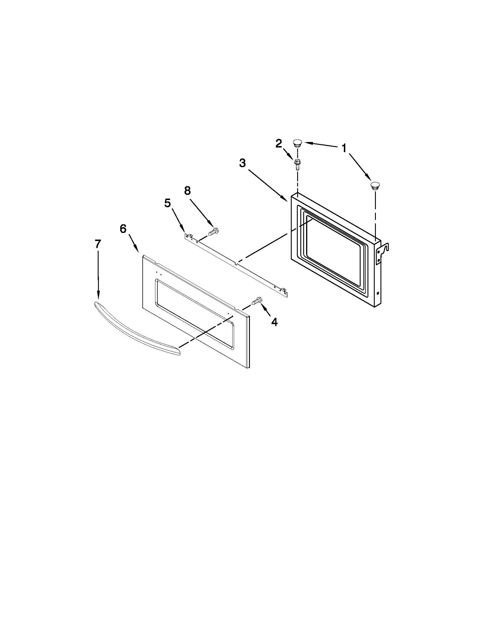 MICROWAVE DOOR PARTS