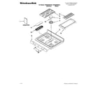KitchenAid KGRS208XBL2 cooktop parts diagram