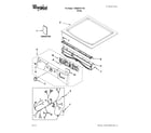 Whirlpool YWED9151YW0 top and console parts diagram
