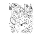 Whirlpool YWED9151YW0 bulkhead parts diagram
