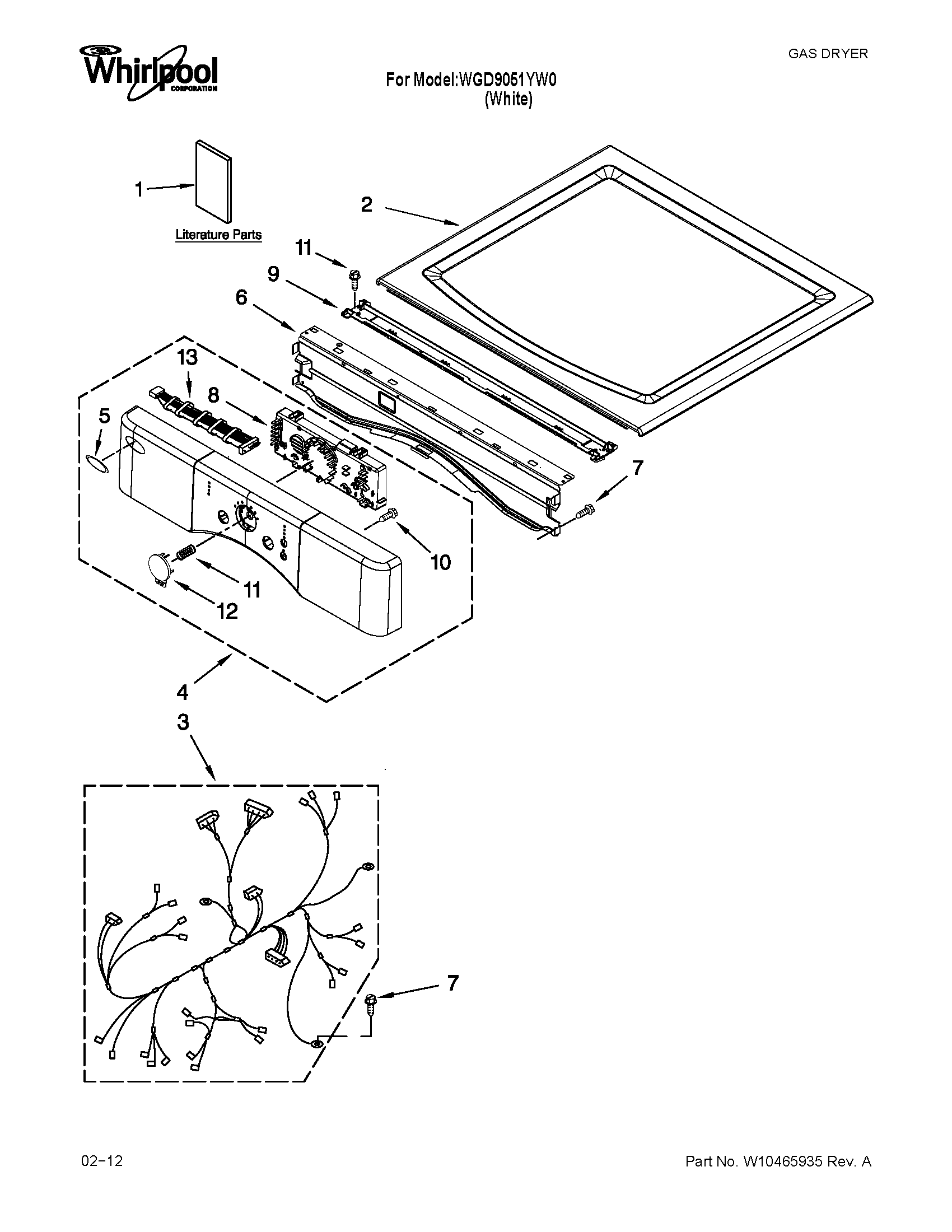 TOP AND CONSOLE PARTS