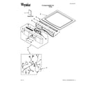 Whirlpool WGD9051YW0 top and console parts diagram