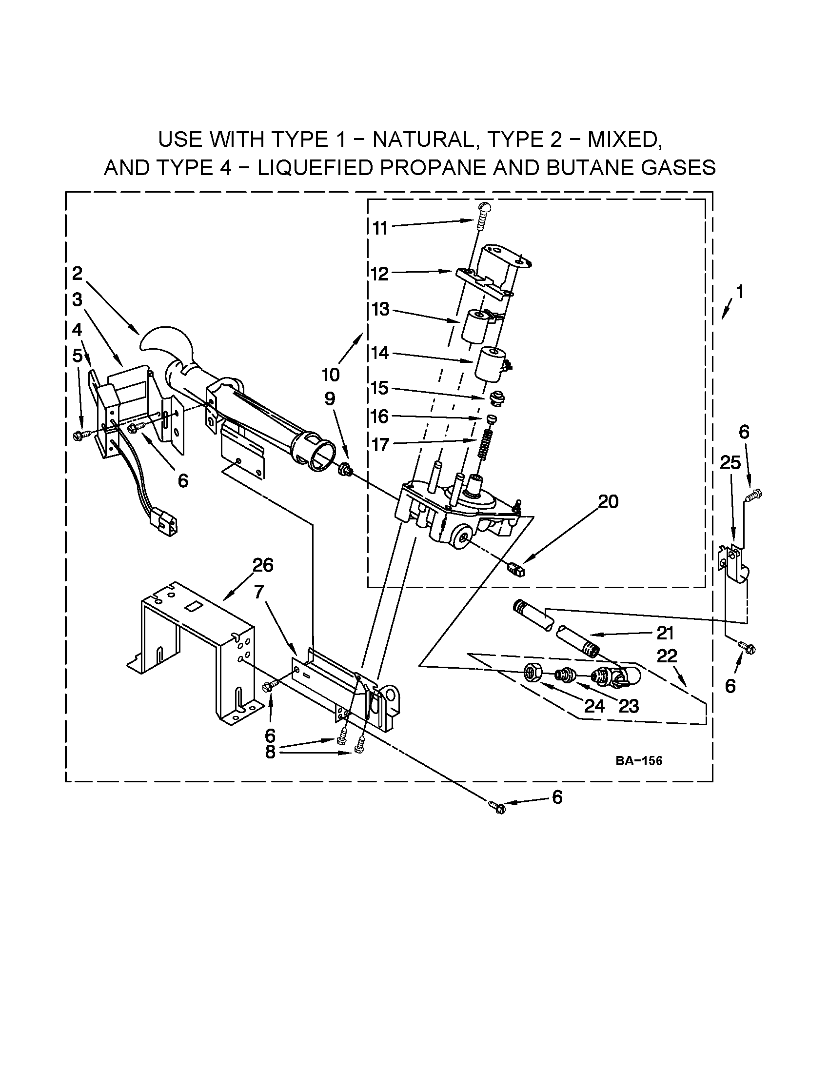 W10135231 BURNER ASSEMBLY