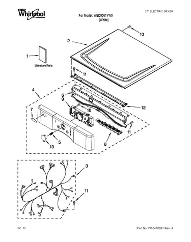 Top and console parts