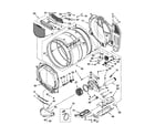 Whirlpool WED9051YW0 bulkhead parts diagram