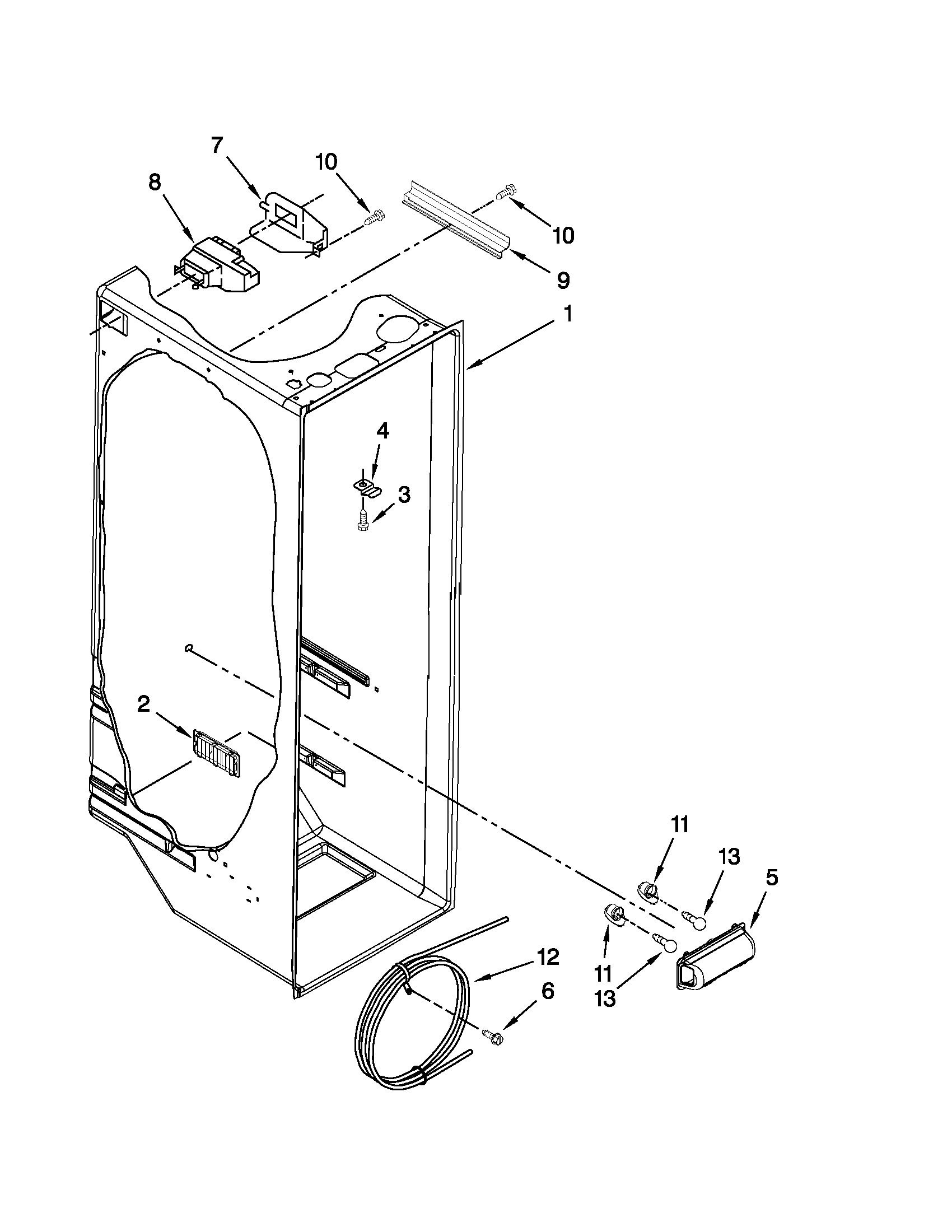 Refrigerator liner parts