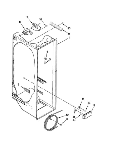 Refrigerator liner parts