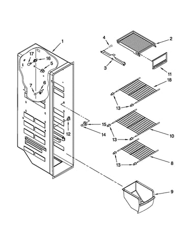 Freezer liner parts